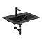 Ideal Standard Connect Air Silk Black 640mm Wall Mounted / Vanity Basin - E0279V3  Profile Large Ima