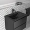 Ideal Standard Connect Air Silk Black 640mm Wall Mounted / Vanity Basin - E0279V3  additional Large 