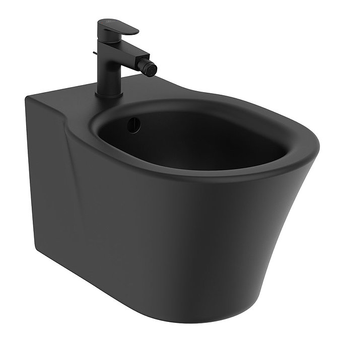 Ideal Standard Connect Air Silk Black Wall Hung Bidet  Standard Large Image