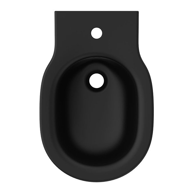 Ideal Standard Connect Air Silk Black Wall Hung Bidet  In Bathroom Large Image