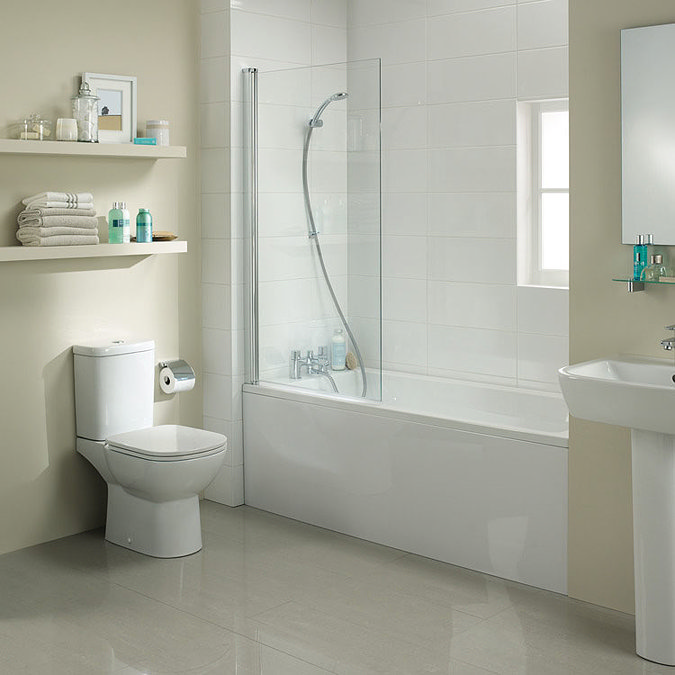 Ideal Standard Connect Angle Bath Screen (1400 x 800mm) - T9923EO  Feature Large Image
