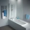 Ideal Standard Connect Angle Bath Screen (1400 x 800mm) - T9923EO Standard Large Image