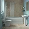 Ideal Standard Connect Angle Bath Screen (1400 x 800mm) - T9923EO In Bathroom Large Image