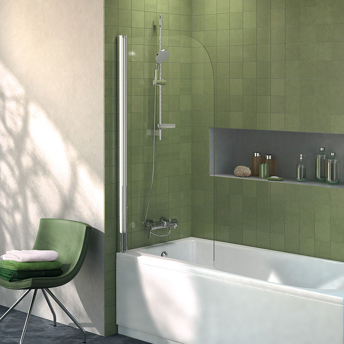 Ideal Standard Connect Radius Bath Screen (1400 x 800mm) - T9924EO  Profile Large Image