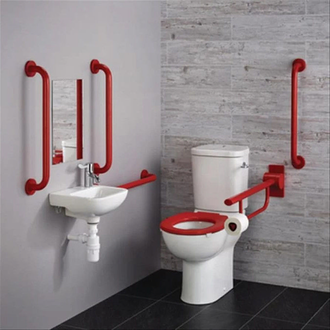 Ideal Standard Contour 21+ Doc M Close Coupled Pack (Left Hand - Red) - S0683GQ Large Image