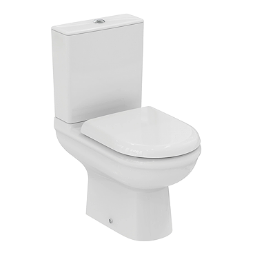 Ideal Standard Della Rimless Close Coupled Toilet + Soft Close Seat