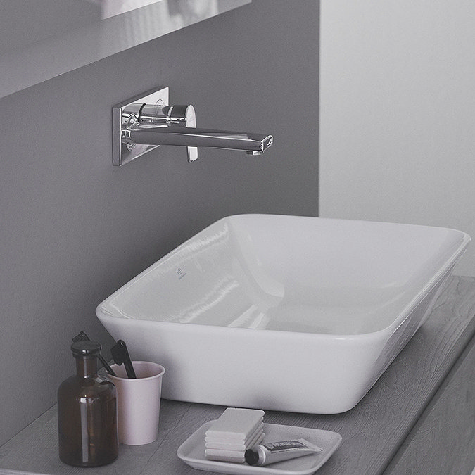 Ideal Standard Edge Single Lever Wall Mounted Basin Mixer  In Bathroom Large Image