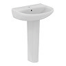 Ideal Standard Eurovit+ 550mm 1 Tap Hole Basin + Pedestal  Standard Large Image