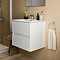 Ideal Standard Eurovit+ 70cm Wall Hung 2 Drawer Vanity Unit with Basin - Gloss White
