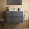 Ideal Standard Eurovit+ 70cm Wall Hung 2 Drawer Vanity Unit with Basin - Mid Grey