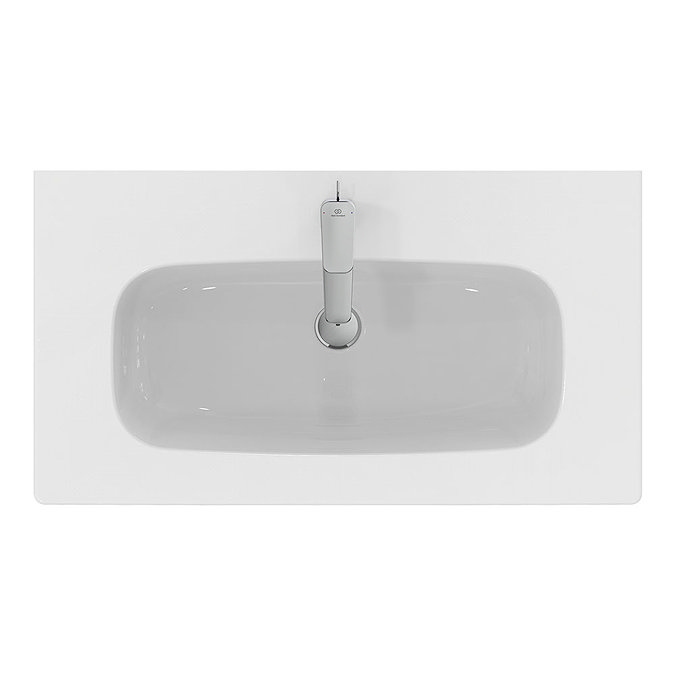 Ideal Standard i.Life A 1TH Wall Hung Basin + Chrome Bottle Trap  Profile Large Image