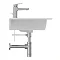 Ideal Standard i.Life A 1TH Wall Hung Basin + Chrome Bottle Trap  Standard Large Image