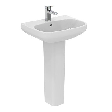 Ideal Standard i.Life A 1TH Washbasin + Full Pedestal  Profile Large Image