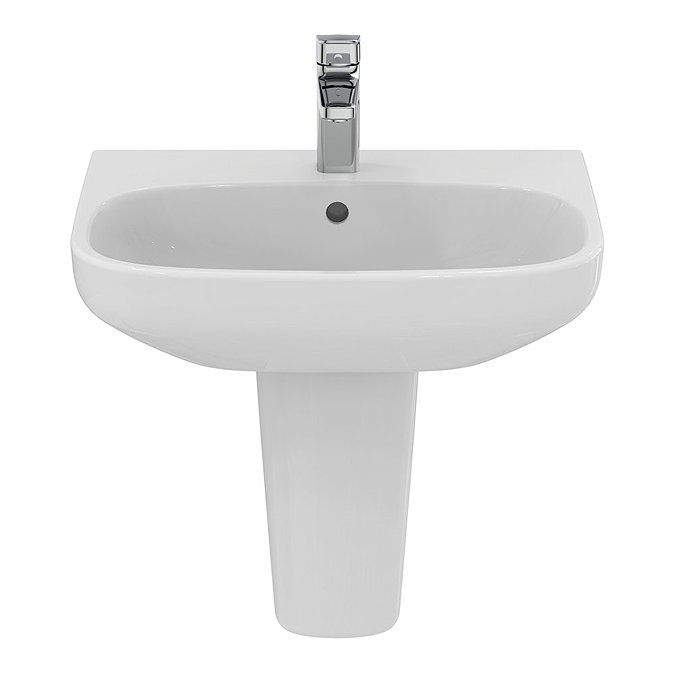 Ideal Standard i.Life A 1TH Washbasin + Semi Pedestal  Standard Large Image