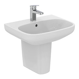 Ideal Standard i.Life A 1TH Washbasin + Semi Pedestal Large Image