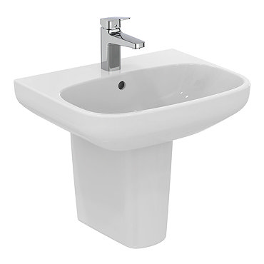 Ideal Standard i.Life A 1TH Washbasin + Semi Pedestal  Profile Large Image