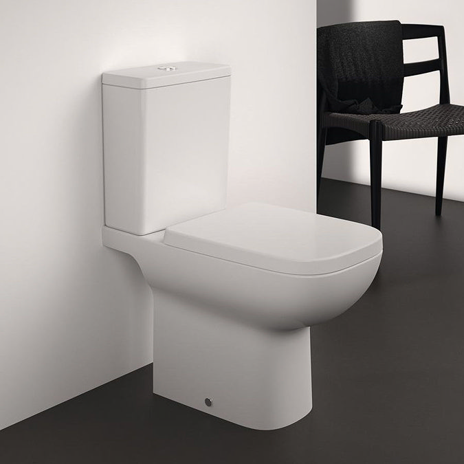 Ideal Standard i.Life A 6/4 Litre Rimless Close Coupled Open Back WC + Soft Close Seat Large Image