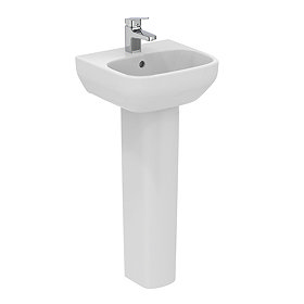 Ideal Standard i.Life A 400mm 1TH Handrinse Basin + Full Pedestal Large Image