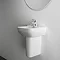 Ideal Standard i.Life A 400mm 1TH Handrinse Basin + Semi Pedestal  In Bathroom Large Image