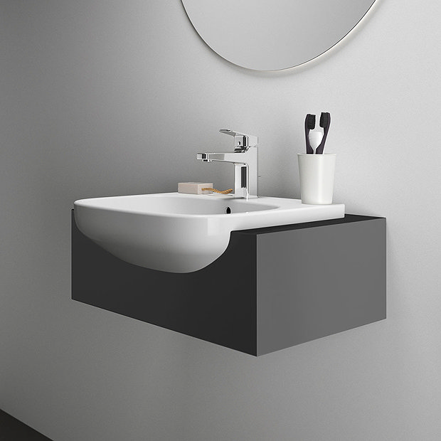Ideal Standard i.Life A 500mm 1TH Semi-Recessed Basin  In Bathroom Large Image