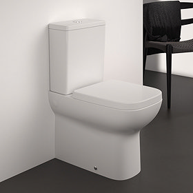 Ideal Standard i.Life A Compact 4/2.6 Litre Rimless Close Coupled Back To Wall WC + Soft Close Seat