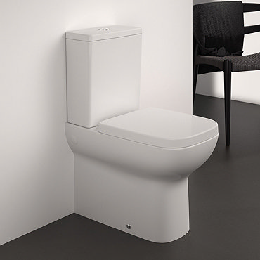 Ideal Standard i.Life A Compact 6/4 Litre Rimless Close Coupled Back To Wall WC + Soft Close Seat  P