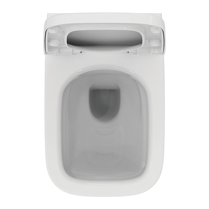 Ideal Standard i.Life A Rimless Toilet + Concealed WC Cistern with Wall Hung Frame (Black Flush Plate)