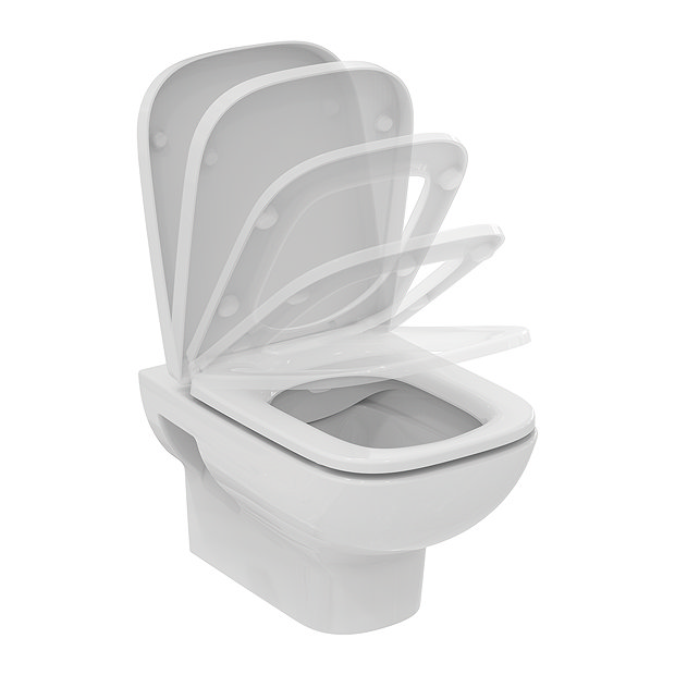 Ideal Standard i.Life A Rimless Toilet + Concealed WC Cistern with Wall Hung Frame (Chrome Flush Plate)