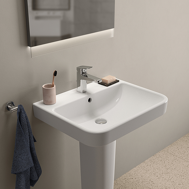 Ideal Standard i.Life B 1TH Washbasin + Full Pedestal