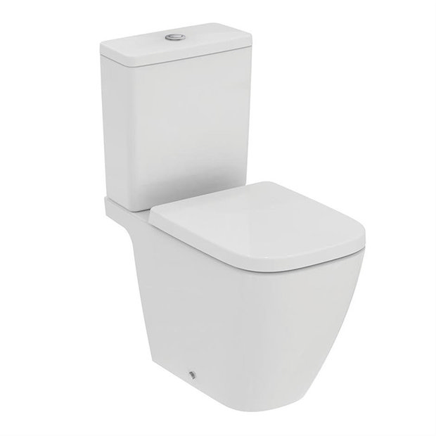 Ideal Standard i.Life B Rimless Close Coupled Open Back WC + Soft Close ...