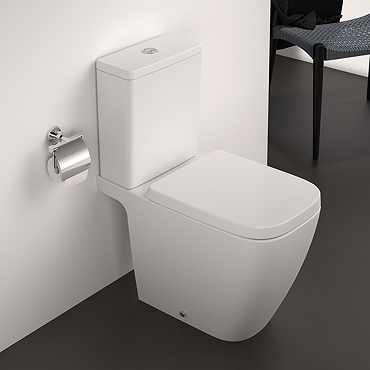 Ideal Standard i.Life B Rimless Close Coupled Open Back WC + Soft Close Seat