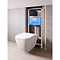 Ideal Standard i.Life B Rimless Toilet + Concealed WC Cistern with Wall Hung Frame (Black Flush Plate)