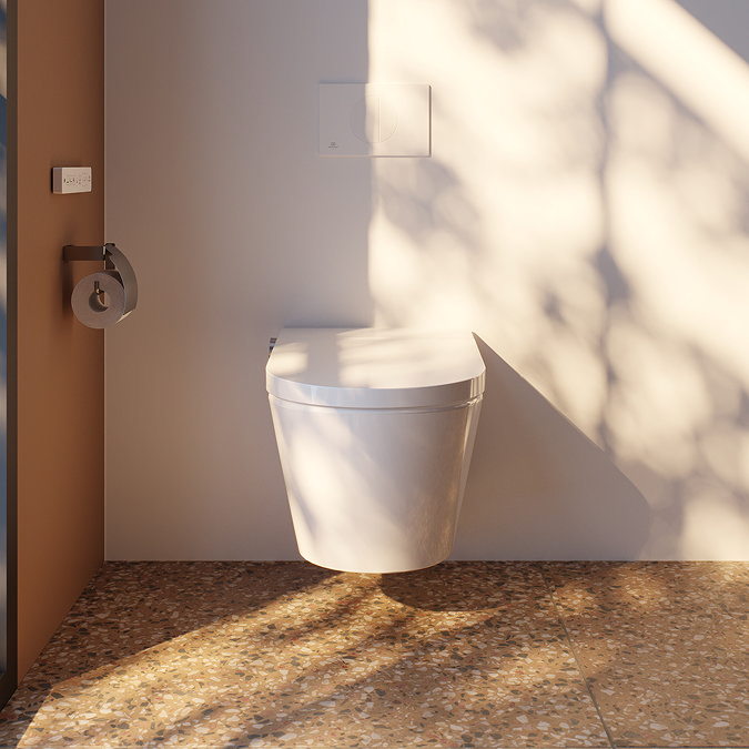 Ideal Standard i.life E Wall-Hung Smart Toilet + Soft Close Seat