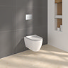 Ideal Standard i.life O HydroTwist Toilet + Concealed WC Cistern with Wall Hung Frame (Chrome Flush Plate)