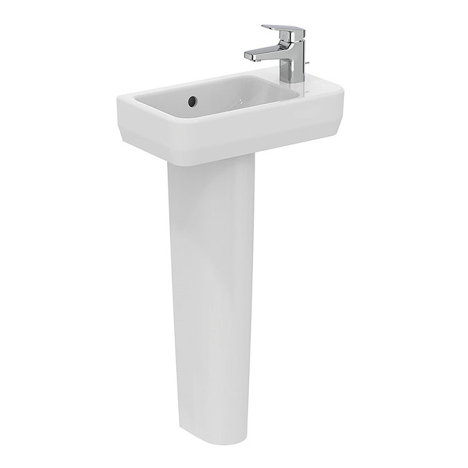Ideal Standard i.Life S 450mm Right Hand 1TH Washbasin + Full Pedestal Large Image