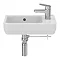 Ideal Standard i.Life S 450mm Wall Hung Right Hand 1TH Washbasin + Chrome Bottle Trap  Standard Larg