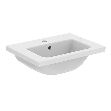 Ideal Standard i.Life S 500mm Compact 1TH Washbasin - T459101  Profile Large Image
