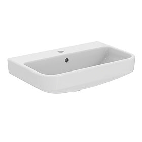 Ideal Standard i.Life S 600mm Compact 1TH Washbasin - T458301 Large Image