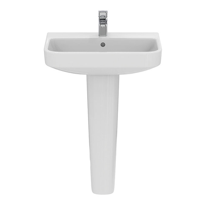Ideal Standard i.Life S Compact 1TH Washbasin + Full Pedestal  Standard Large Image