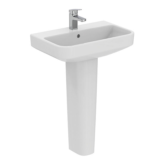 Ideal Standard i.Life S Compact 1TH Washbasin + Full Pedestal Large Image