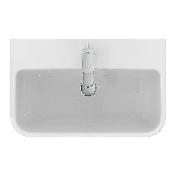 Ideal Standard i.Life S Compact 1TH Washbasin + Semi Pedestal  Profile Large Image