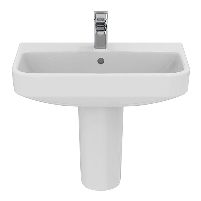 Ideal Standard i.Life S Compact 1TH Washbasin + Semi Pedestal  Standard Large Image