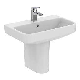 Ideal Standard i.Life S Compact 1TH Washbasin + Semi Pedestal Large Image