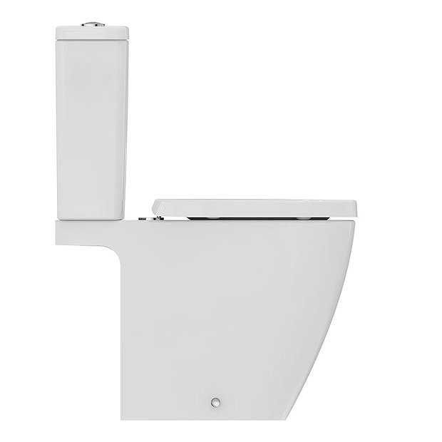 Ideal Standard i.Life S Compact 6/4 Litre Rimless Close Coupled Open Back WC + Soft Close Seat  Feat