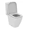 Ideal Standard i.Life S Compact 6/4 Litre Rimless Close Coupled Open Back WC + Soft Close Seat  In B