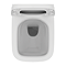 Ideal Standard i.Life S Compact Rimless Toilet + Concealed WC Cistern with Wall Hung Frame (Black Flush Plate)