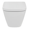 Ideal Standard i.Life S Compact Rimless Toilet + Concealed WC Cistern with Wall Hung Frame (Chrome Flush Plate)