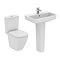 Ideal Standard i.Life S Rimless Toilet + 600mm Full Pedestal Basin