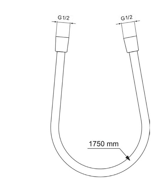 Ideal Standard Idealflex Shower Hose 1750mm - Bronze