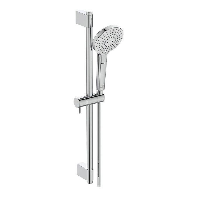 Ideal Standard Idealrain Evo Jet 600mm Shower Slider Rail with 110mm 3 Function Round Handspray - B2